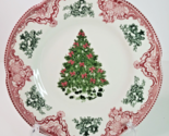 Johnson Brothers Old Britain Castles Pink Christmas Tree Salad Plate 8-3... - $47.47