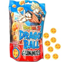 Dragon Ball Z DBZ Anime Bag of Dragon Ball 4 Ball Strawberry Gummies NEW... - $9.75
