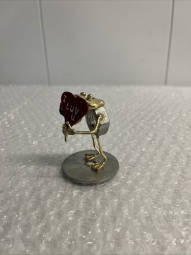 Vintage  ( I Luv U ) Frog Sculpture Nut, Bolt, Washer ❤️ St Patrick’s Day - $8.99