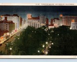 Night View Hollywood Boulevard Hollywood California CA UNP WB Postcard M1 - $3.91
