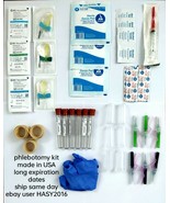Phlebotomy kit Complete Kit Red Top , all you need , ship same day ,read please  - $55.00