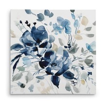 Wexford Home Indigo Garden II Gallery Wrapped Canvas Wall Art 16 in x 16 - £47.67 GBP