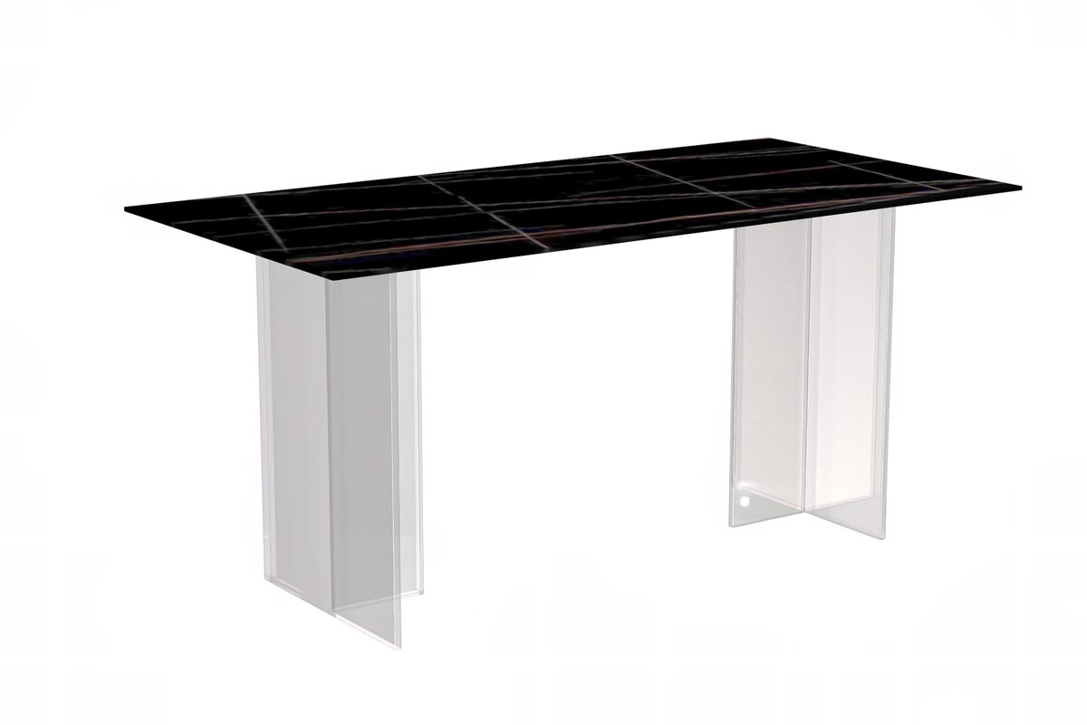 LeisureMod Modern 55 Rectangular Dining Table for 4 to 8 People with Si... - $1,127.00+