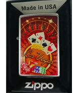 Sharp Las Vegas Roulette Gambling Zippo Lighter Lifetime Warranty - $28.45