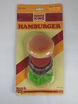 Vintage Burger King Hamburger Play Food Realistic Fake Fast Food New &amp; S... - £28.30 GBP