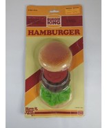 Vintage Burger King Hamburger Play Food Realistic Fake Fast Food New &amp; S... - £28.83 GBP