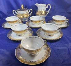 Porzellan Bavaria Tea Set For 6, Vintage Rare. *Pre-Owned* Lot Of 14 - £125.13 GBP
