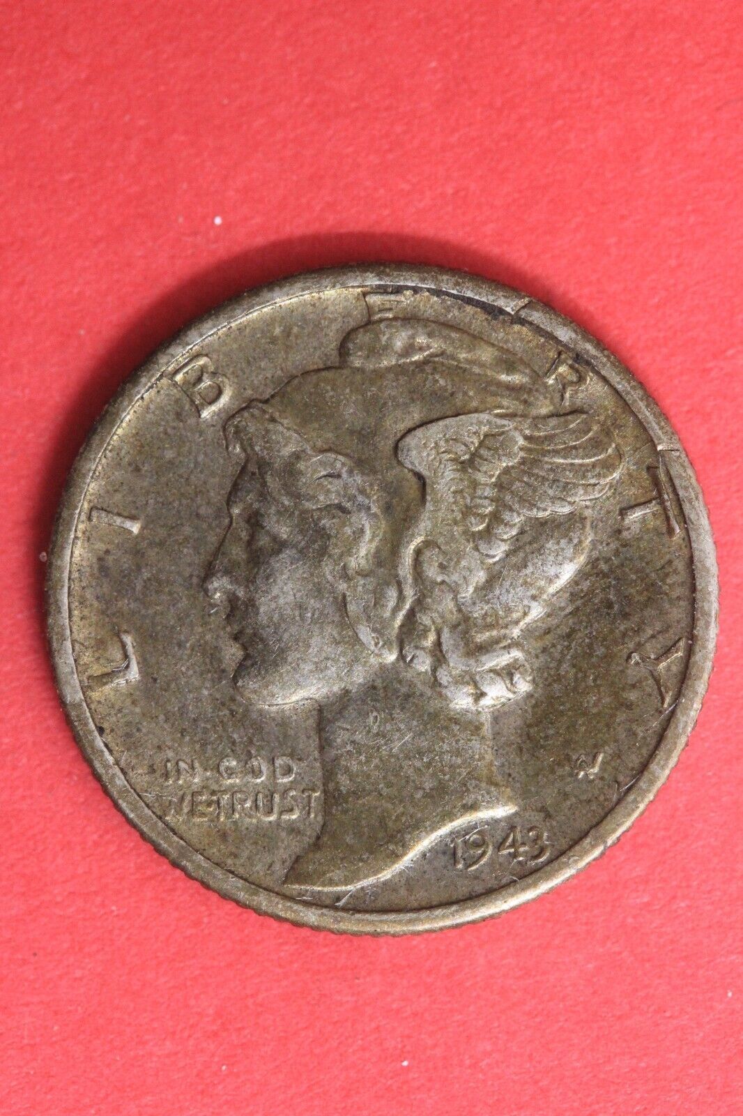 1943 D Silver Mercury Dime Exact Coin Shown Fast Flat Rate Shipping OCE 85 - £10.66 GBP