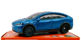 Tesla Model X / Matchbox 2022 NEW! Diecast Metal Glimmer Blue Licensed Replica. - £7.84 GBP