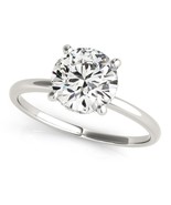 Unique design 2 carat diamond engagement ring/14K white gold simple diam... - £18,179.82 GBP+