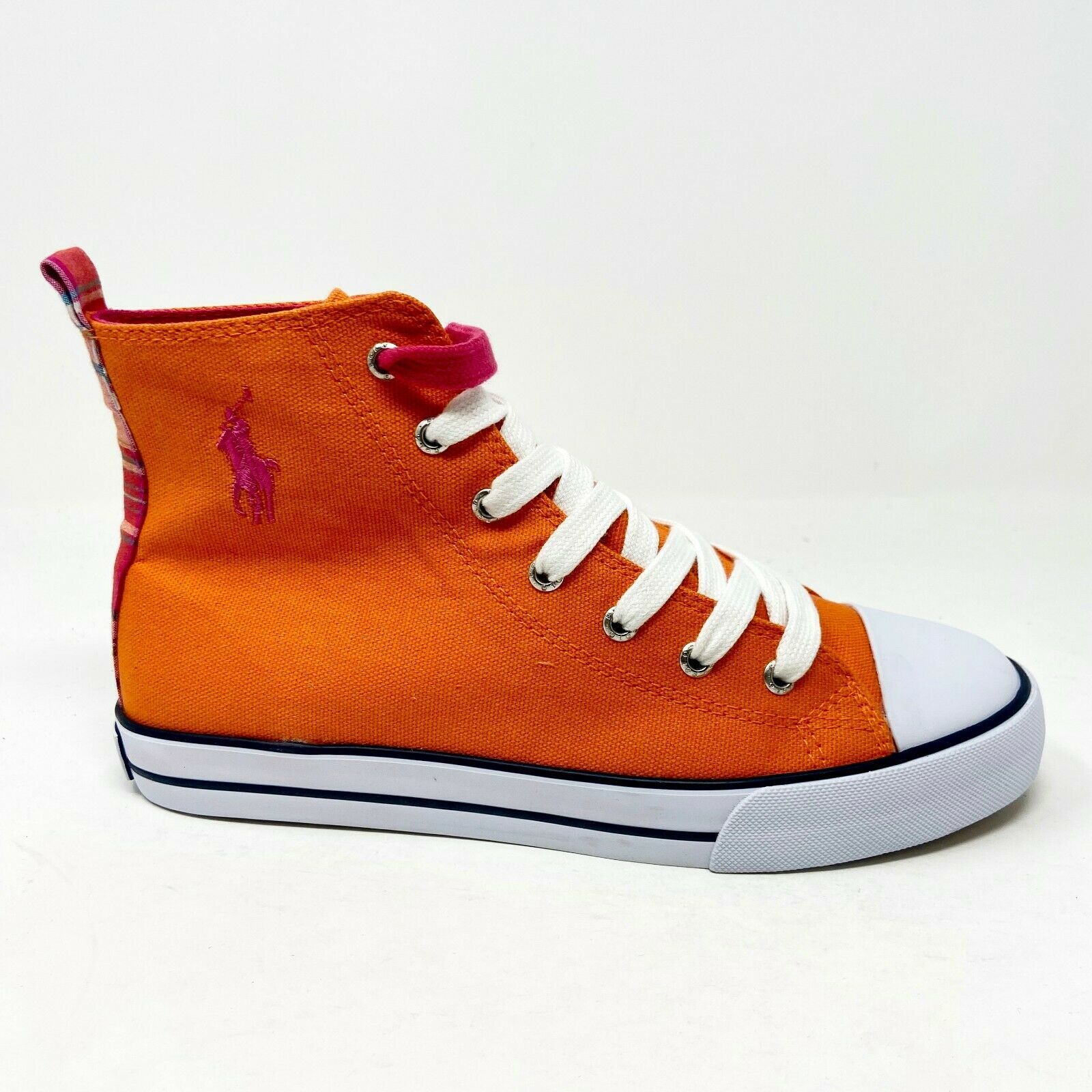 Polo Ralph Lauren Orange Harbour Hi Kids Casual Shoes 990016 - $29.95