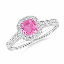 Authenticity Guarantee

Classic Cushion Pink Sapphire Ring with Diamond Halo ... - £1,192.89 GBP