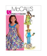 McCall&#39;s Patterns M5798 Girls&#39;/Girls&#39; Plus Dresses, Top and Pants, Size ... - $13.85