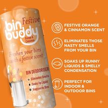 Bin Buddy Festive Trash Can Bin Deodorizer Orange and Cinnamon Fragrance... - $9.99