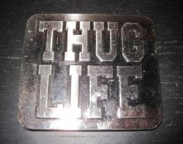 Vintage &quot;Thug Life&quot; Gangster Punk Metal Belt Buckle - £23.70 GBP