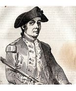 John Paul Jones Portrait 1845 Woodcut Print Victorian Revolutionary War ... - €34,34 EUR