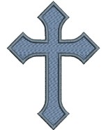 Cross Machine Embroidery Design  - $3.49