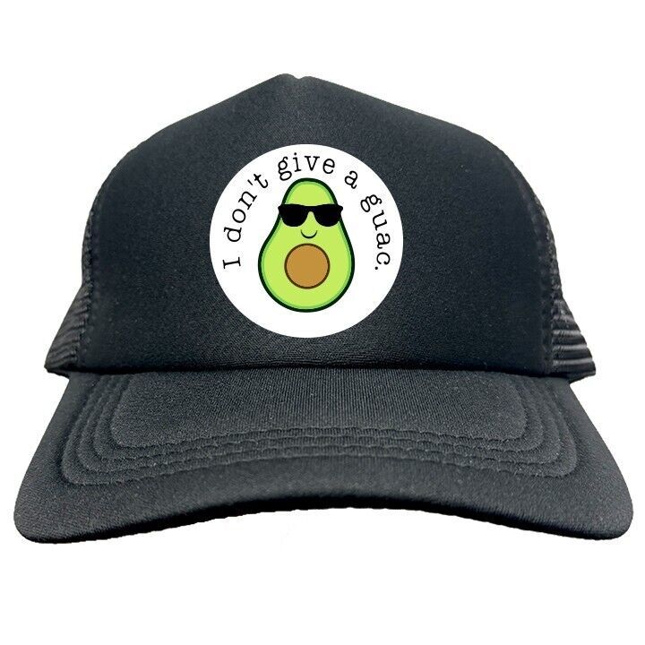I DON&#39;T GIVE A GUAC FUNNY Trucker Cap Foam Baseball Cap Hat Mesh HF0130 - $19.99