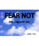 BIBLE VERSE SCRIPTURE ISAIAH 41:10 FEAR NOT FOR I AM WITH YOU PHOTO - $162.55 MXN