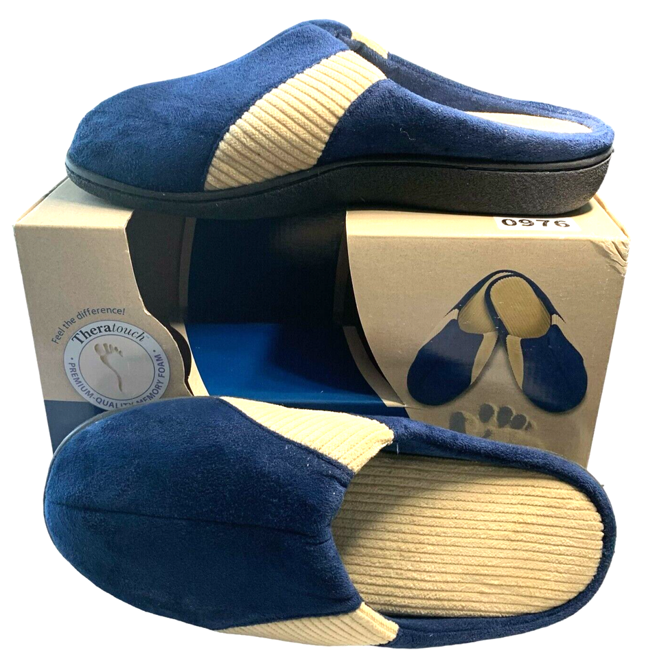 Primary image for Spa Sensations Memory Foam Slippers Mens Size Medium (9-10) Thera-Touch New