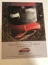 1998 Toyota Sienna Car Vintage Print Ad Advertisement  pa6 - $7.91