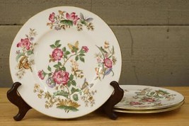 Retired Wedgwood English China CHARNWOOD 3PC Lot Salad Plates Floral Butterflies - £43.50 GBP