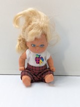 Vintage Barbie 1976 Mattel Happy Heart Family Baby Girl Doll Blonde Hair Toddler - £11.69 GBP