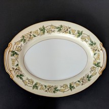 Noritake China Floral Platter Japan Oval Serving 14 Inches - £37.32 GBP