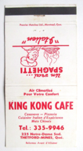 King Kong Cafe - Thetford-Mines, Quebec, Canada Restaurant 30FS Matchbook Cover - £1.49 GBP