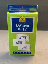 School Zone Math Division Flash Cards Complete Set - £2.20 GBP