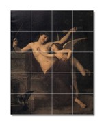Emile Munier Angels Painting Ceramic Tile Mural BTZ06650 - $273.54 CAD+