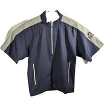 Footjoy Golf 1/4 Zip Pullover Windbreaker Short Sleeve Blue Small Las Se... - $34.99