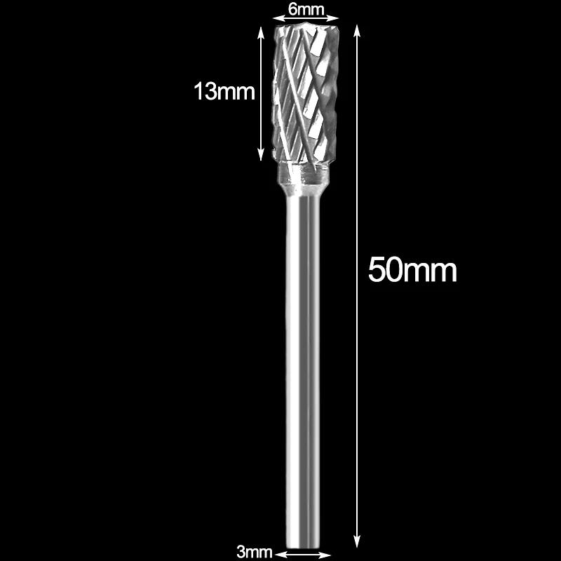 1/8 Tungsten Carbide 3x6mm Drill Bits Rotary Burrs   Grinding wor Milling Cutter - £128.22 GBP