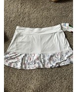 Grand Slam Perforance White Colorful Tennis Skorts Shorts Back Pocket Si... - $38.47 CAD