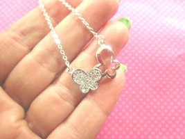 Double butterfly crystal necklace - €8,59 EUR