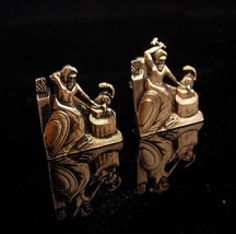 Blacksmith cufflinks / Greek God Thor/ Vintage metalsmith gift / Artist gift / H - £54.93 GBP