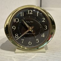 Westclox Baby Ben Wind-Up Alarm Clock Vintage 1960's Brown Face 53632 MC... - $14.80