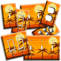Dream Paradise Romantic Sunrise Palm Baech Light Switch Outlet Plates Room Decor - £11.18 GBP+