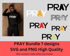 Pray Christian SVG and PNG Digital Designs- Pray Hands Bundle- Faith SVG... - £1.96 GBP