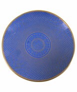 Antique Chinese Turquoise Blue Enameled Fish Scale Cloisonne 6 1/2&quot; Plate - $135.18 CAD