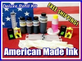 Deluxe Ink Refill Kit For HP 63, 64, 65, 67 Color and Black Cartridges - £52.23 GBP