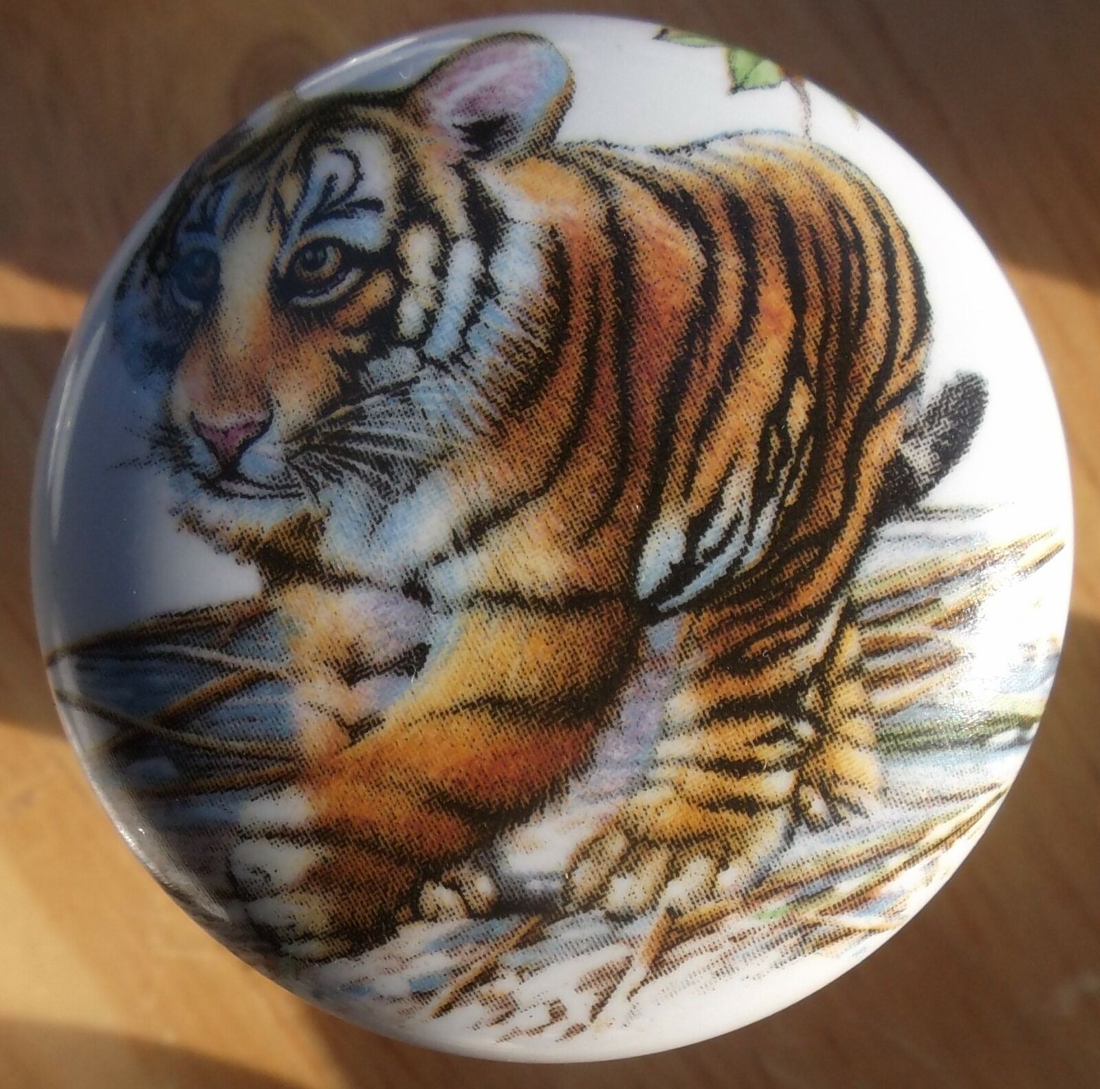 Cabinet Knobs W/ Tiger Cub Wildlife - $4.36