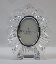 Signed Waterford Crystal Floral / Flower Shape Frame - 5 &quot; Tall x 4-3/8&quot; Wide - £23.96 GBP