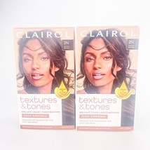 Clairol Textures Tones Mocha Brown 2N Permanent Hair Color Argan Olive Lot of 2 - $14.46