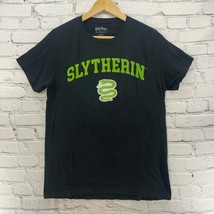 Harry Potter Slytherin T-Shirt Mens sz M Med 100% Cotton Black - £12.69 GBP