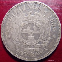 1896 South Africa Silver 2 ½ Shillings - £79.63 GBP