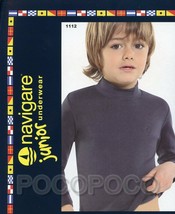 Jersey Turtleneck Half Neck From Child Girl Long Sleeve Warm Cotton Navigare - £9.62 GBP+