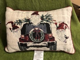 Christmas Santa Themed Pillow NEW - £15.96 GBP