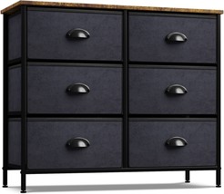 Sorbus Dresser w/ 6 Drawers - Furniture Tall Storage Organizer Unit for Bedroom - £110.90 GBP