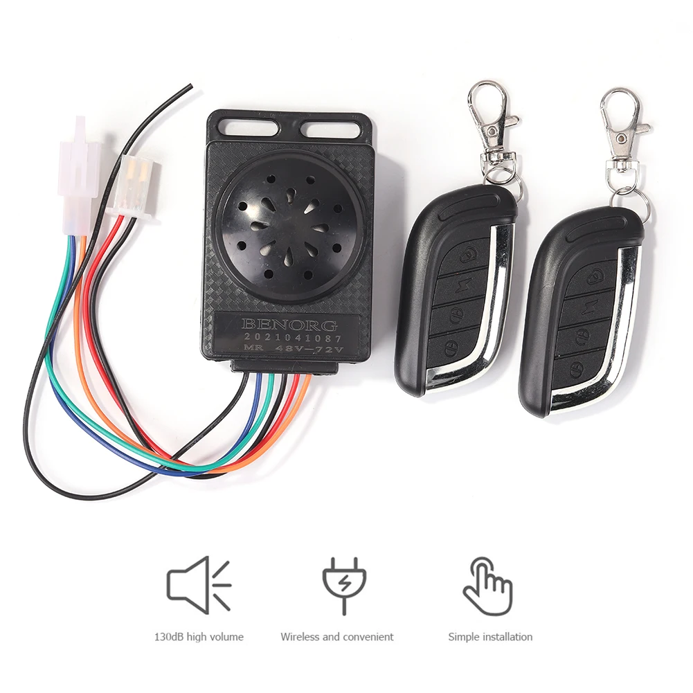 36V-72V Electric Scooter Alarm system Dual Remote Control Security moped... - $82.09